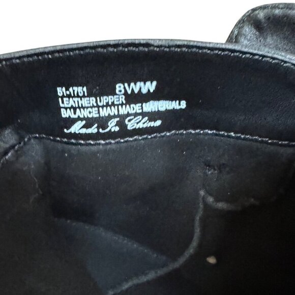 Bella-Vita Womens Black Leather Ankle Boots Sz 8WW - Picture 7 of 9